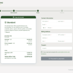 the page in the hoste payment page flow, where your customers add information