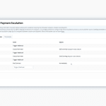 Billwerk+ Transform Screenshot of configuring the payment escalation process