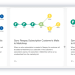 Screenshot of Billwerk+ Optimize and Pay integration platform Connect showing different pre-made templates for plugins.