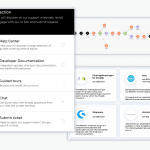 Billwerk+ Optimize and Pay screenshots of the help center, integration workflows and plugins.