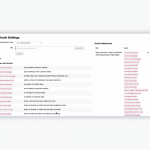 Billwerk+ Transform Screenshot of webhook settings overview