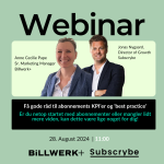 Webinar about KPIs for subscription